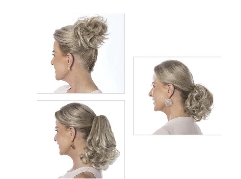 Toni Brattin 3-PC Hairpiece Kit — Medium Blonde Effortless Pony Pouf Messy-Bun